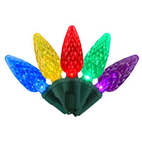 Celebrations LED C6 Multicolored Replacement Christmas Light Bulbs (Pack of 8)
