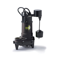 ECO-FLO 1/2 HP 4400 gph Cast Iron Vertical Float Switch AC Submersible Sump Pump 8 ft