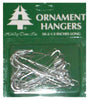 Holiday Trims Ornament Hooks Ornament Hangers Silver Metal 0.5 inch 50 pk (Pack of 72)