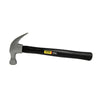 Stanley 16 oz Smooth Face Nailing Curved Claw Hammer 5-1/4 in. Wood Handle