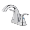 Oakbrook Collection Pacifica Chrome Transitional Two-Handle Bathroom Sink Faucet 4 in.