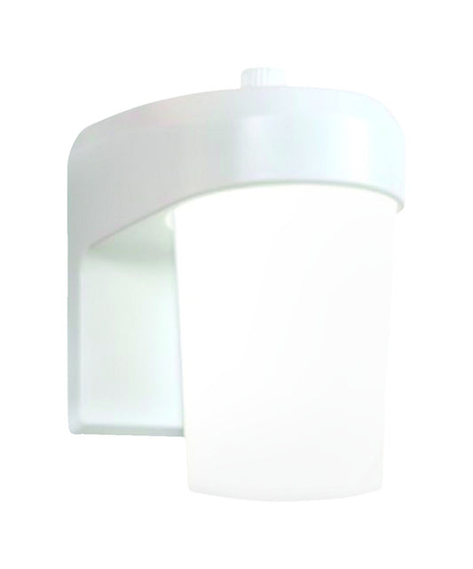 Halo White 9W 120V Dusk to Dawn LED Jelly Jar Light 6.8 H x 4.5 W x 5.4 D in. with Photocell