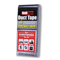 RediTape 1.88 in. W x 5 yd. L Black Solid Pocket-Size Duct Tape (Pack of 10)
