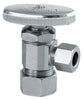 PlumbCraft 5/8 in. Compression in. X 3/8 in. Compression Chrome Plated Angle Valve