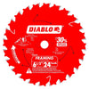 Diablo Tracking Point 6-1/2 in. D X 5/8 in. TiCo Hi-Density Carbide Framing Saw Blade 24 teeth 3 pk