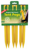 Coghlan's Yellow Tent Pegs 13.000 in. H X 6.875 in. W X 12 in. L 6 pk