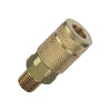 Tru-Flate Tru-Match Aluminum T-Style Coupler 1/4 in. Male 1 pc. (Pack of 10)