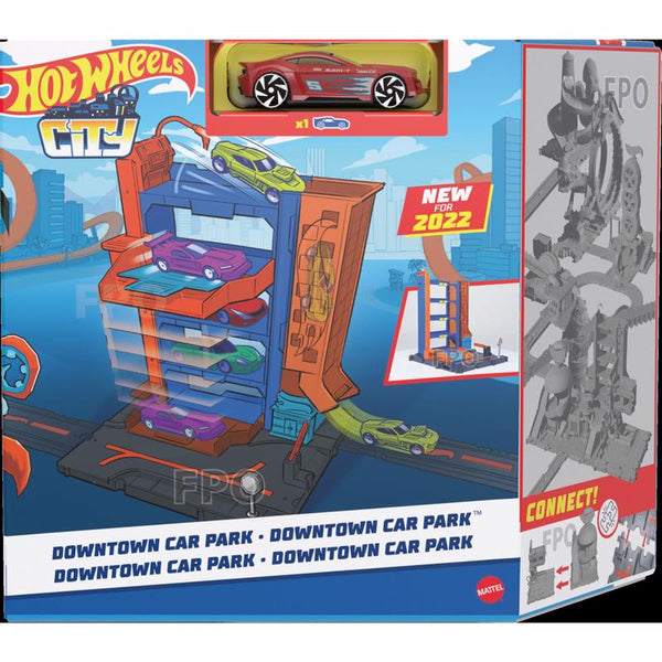 Hot Wheels Hot Wheels City Downtown Track Set Multicolored (Pack of 3)