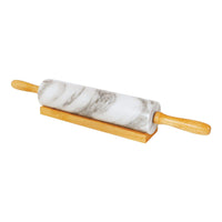 Fox Run 18 in. L X 2.5 in. D Marble Rolling Pin White