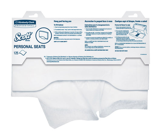 Scott Pro Flushable Toilet Seat Covers 1 Rolls 125 sheet 18 in.