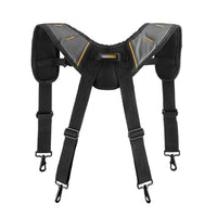 ToughBuilt Nylon Suspenders Black/Gray 1 pair