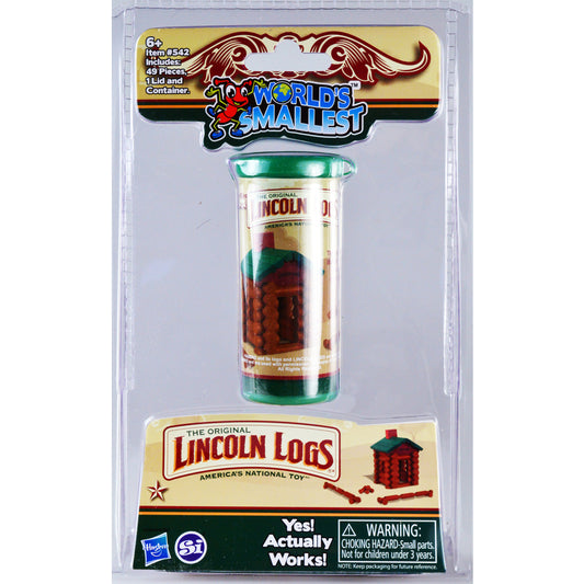 Super Impulse World's Smallest Lincoln Logs Wood Brown/Green 49 pc.