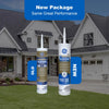 GE Advanced White Silicone 2 Window and Door Caulk Sealant 10.1 oz (Pack of 12)