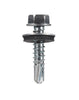 Hillman No. 12-14 X 1 in. L Hex Hex Head Self- Drilling Screws 100 pk