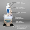 Oneida Air Systems Dust Deputy 29.75 in. L X 17.75 in. W X 17.75 in. D Deluxe Wet/Dry Vac Cyclone Se - Open Box