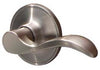 Schlage Seville Satin Nickel Bed and Bath Lever Right or Left Handed
