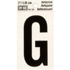 Hy-Ko 2 in. Reflective Black Vinyl Letter G Self-Adhesive 1 pc. (Pack of 10)