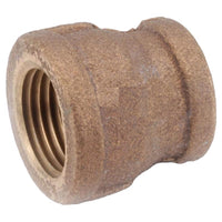 Anderson Metals 1/2 in. FPT in. X 1/4 in. D FPT Brass Reducing Coupling (Pack of 5)