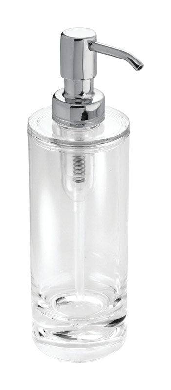 iDesign Eva Chrome Clear/Silver Acrylic Soap Pump