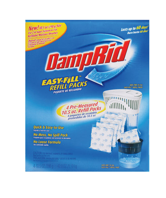 Damp Rid Long Lasting Eliminates Odors Fragrance Free Moisture Absorber Refill Pouch 42 oz.