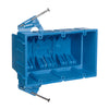 Carlon 53 cu in Rectangle Thermoplastic 3 gang Outlet Box Blue
