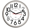 Taylor Big and Bold Dial Clock Plastic Black/White 13.25 in.