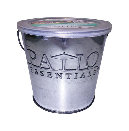 Patio Essentials Galvanized Citronella Candle For Mosquitoes/Other Flying Insects 17 oz. (Pack of 6)