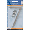 Hillman Distinctions 5 in. Silver Brushed Nickel Screw-On Number 7 1 pc (Pack of 3)