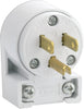 Leviton 020-515an-00w 15a 125v White Grounding Angle Replacement Plug
