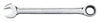 GearWrench 3/8 inch in. X 3/8 inch in. 12 Point SAE Ratcheting Combination Wrench 6.256 in. L 1 pc