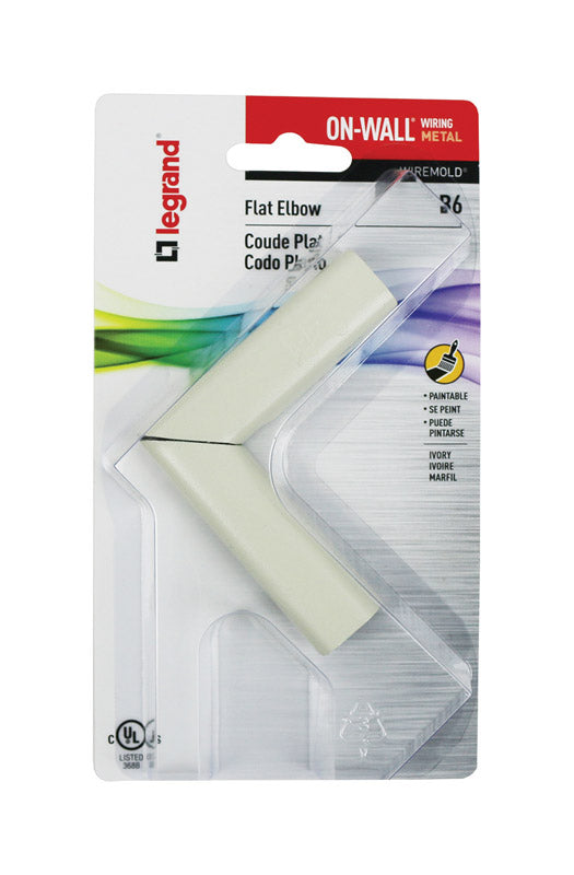 Wiremold On-Wall Flat Elbow 1 pk (Pack of 5)