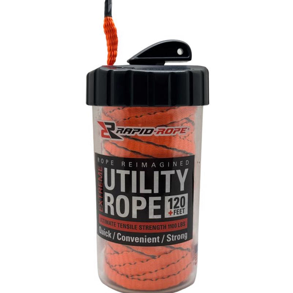 Cuerda trenzada de poliéster naranja Rapid Rope de 3/8 in. D X 120 pies lineales L