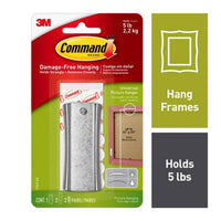 3M Command Steel-Plated Silver Metal Picture Hanging Kit 1 pk 5 lb.