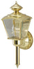 Westinghouse Polished Brass Switch Incandescent Wall Lantern