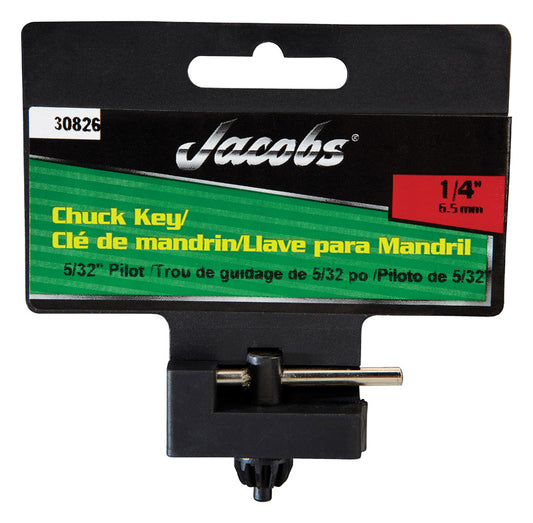 Jacobs 1/4 in. X 5/32 in. Chuck Key T-Handle Steel 1 pc