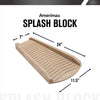 Amerimax 2.5 in. H X 11.5 in. W X 24 in. L Stone Vinyl Splash Block - Deal of The Week
