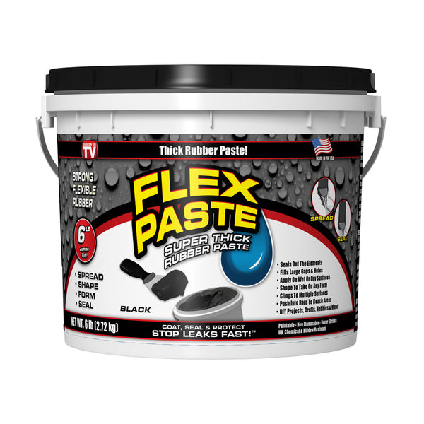 RUBBER PASTE BLACK 6LB