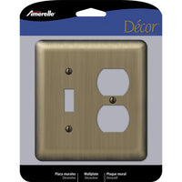 Wallplt T/D Brsh Brass