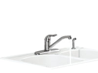 American Standard Jocelyn One Handle Chrome Kitchen Faucet Side Sprayer Included