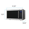 Avanti 1.5 cu ft Silver Microwave 1000 W