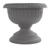 Bloem 14.8 in. H X 17.8 in. D Plastic Grecian Urn Flower Pot Charcoal (Pack of 6).