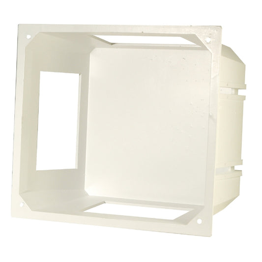Leviton New and Old Work Square Plastic 3 gang Electrical Box White