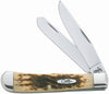 Case Trapper Amber Stainless Steel 7.1 in. Pocket Knife
