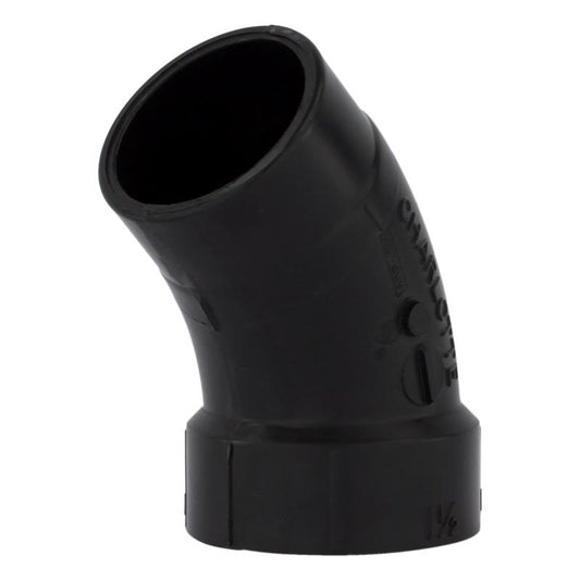 Charlotte Pipe 1-1/2 in. Hub X 1-1/2 in. D Spigot ABS 40 Degree Street Elbow