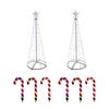 Celebrations Platinum Brilliant LED RGBW Outdoor Kit 4 ft. Yard Decor