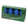 Celebrations Incandescent C7 Blue 4 ct Replacement Christmas Light Bulbs 0.08 ft.