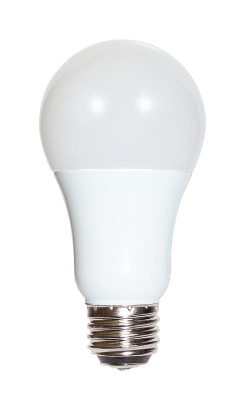 Satco A19 E26 (Medium) LED Bulb Warm White 30/70/100 Watt Equivalence 1 pk