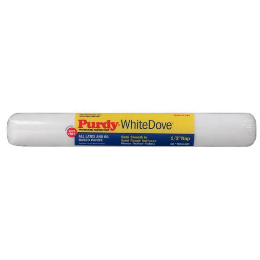 Purdy White Dove Dralon 1/2 in. x 18 in. W Regular Paint Roller Cover 1 pk