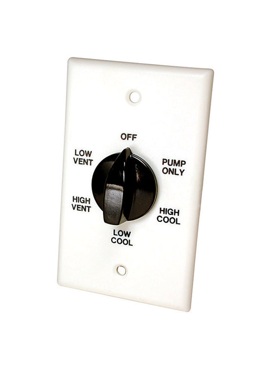 Dial 28-7/8 in. H X 4-3/4 in. W White Plastic Evaporative Cooler Wall Switch