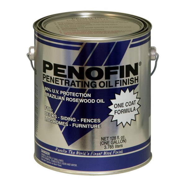 Tinte penetrante para madera a base de aceite Nantucket Mist semitransparente azul Penofin, 1 galón (paquete de 4)